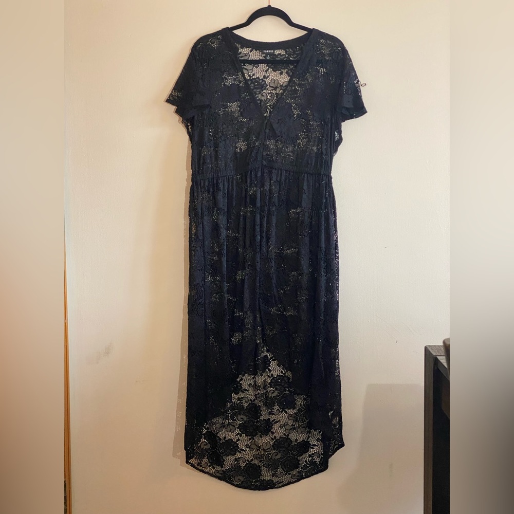 Torrid Maxi Overlay Dress/Coverup